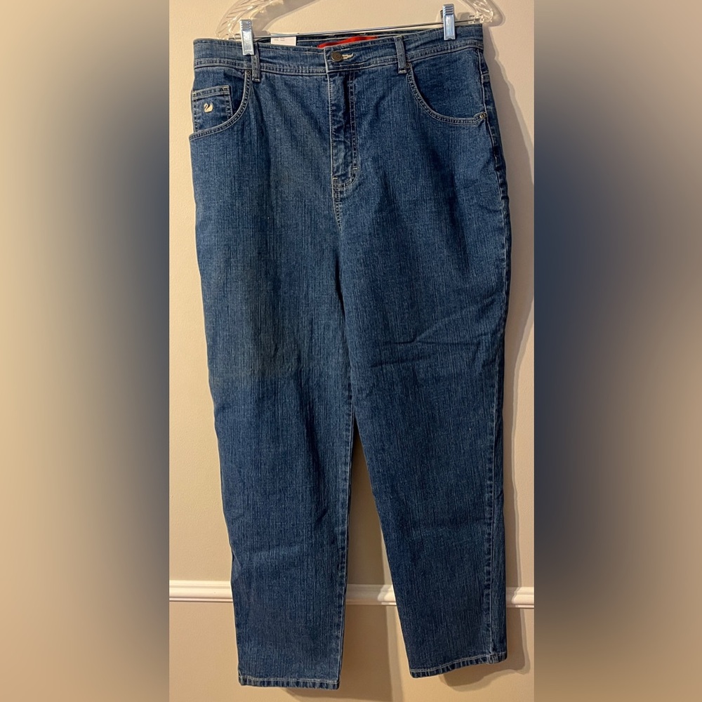 NWT Gloria Vanderbilt Blue Jeans Stretch Classic Fit Size 16W